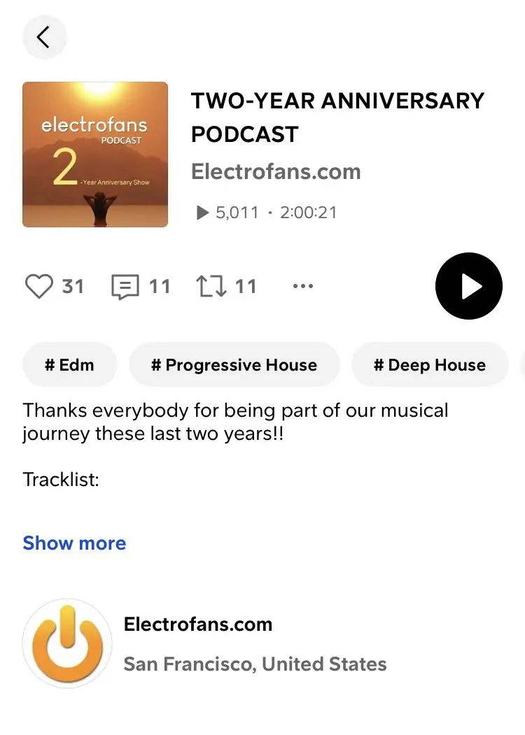 Electrofans Podcast - Two-Year Anniversary (5,000 plays)
