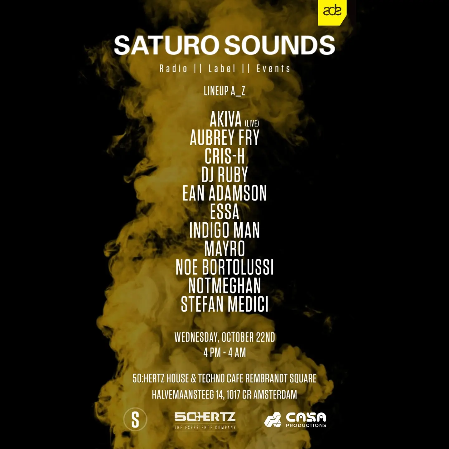 Saturo Sounds - ADE 2025