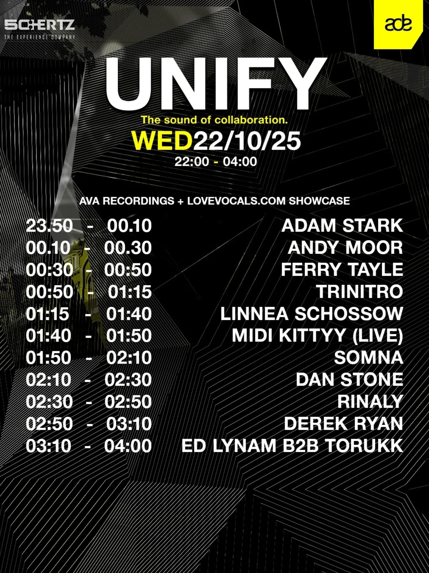 UNIFY Lineup - ADE 2025