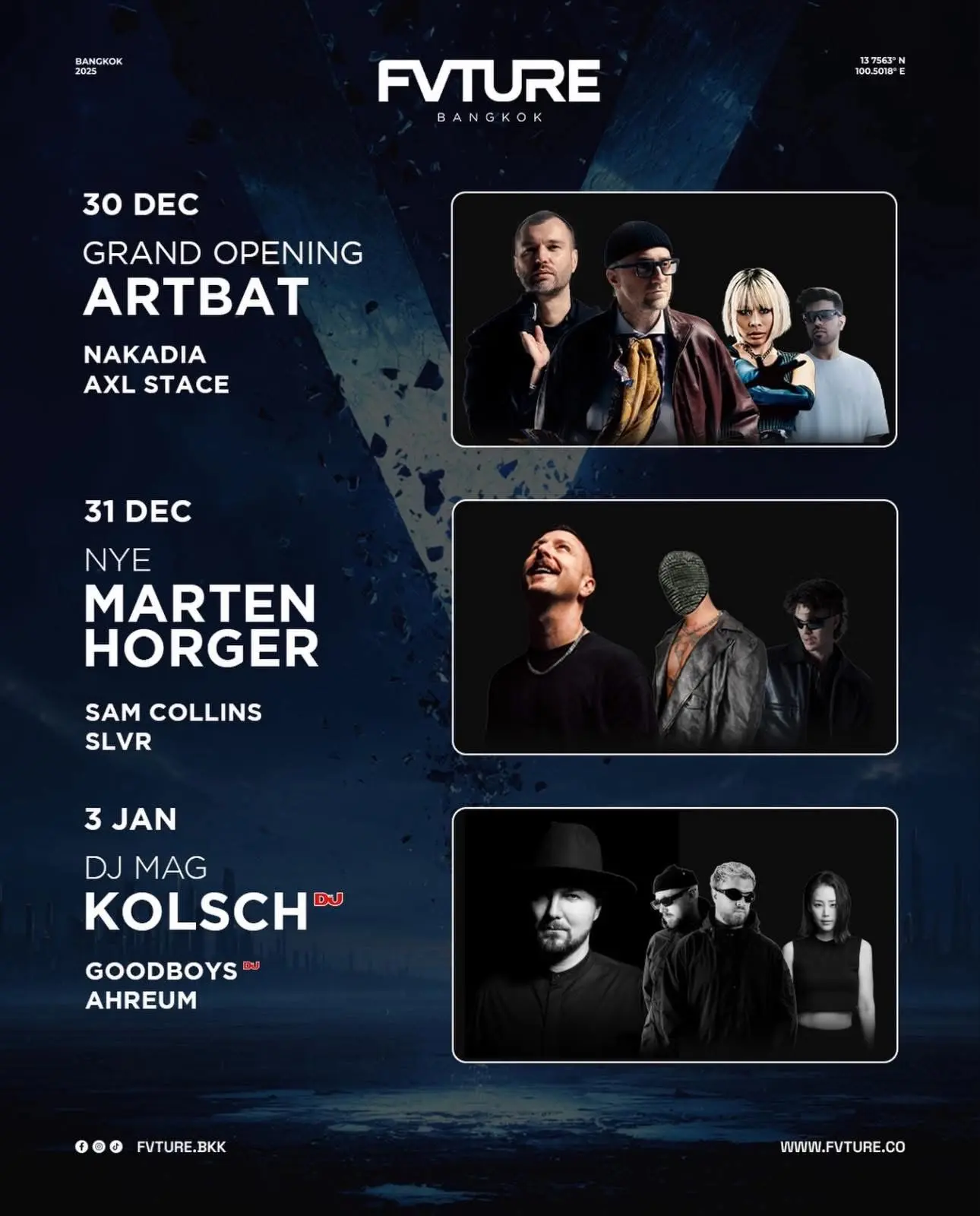 FVTURE Bangkok presents a DJMAG event with KÖLSCH and GOODBOYS, AHREUM