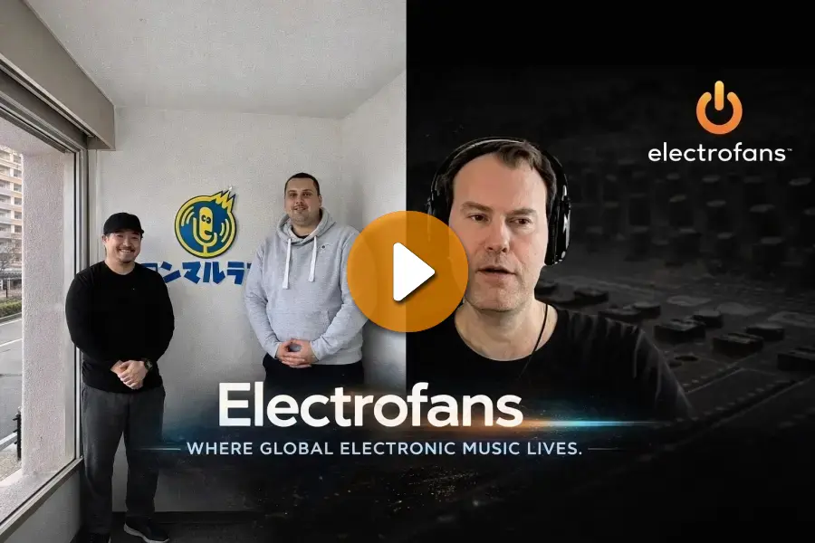 Electrofans CEO Kevin Pajak interviewed by Honmaru Radio in Osaka, Japan