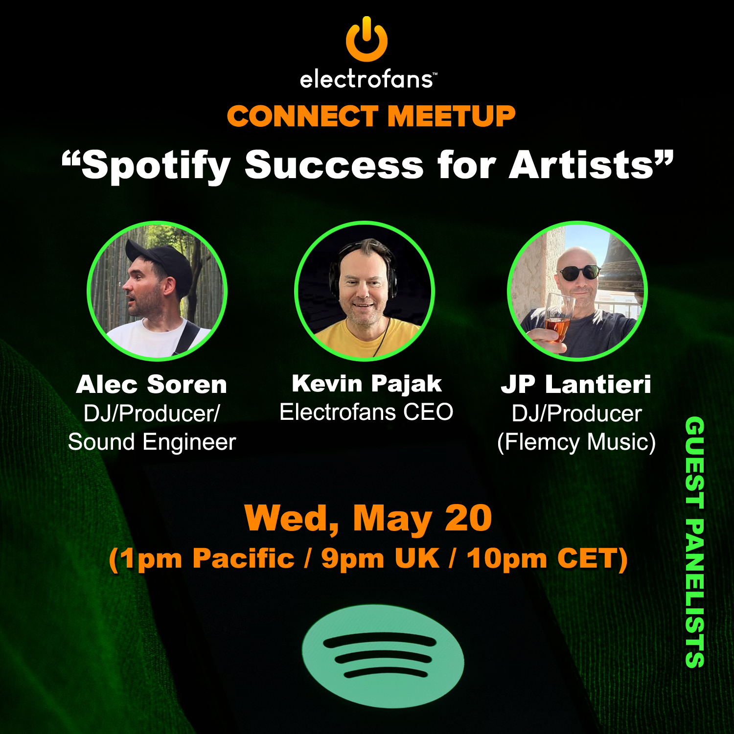Spotify Success for Artists Panel - Electrofans Connect