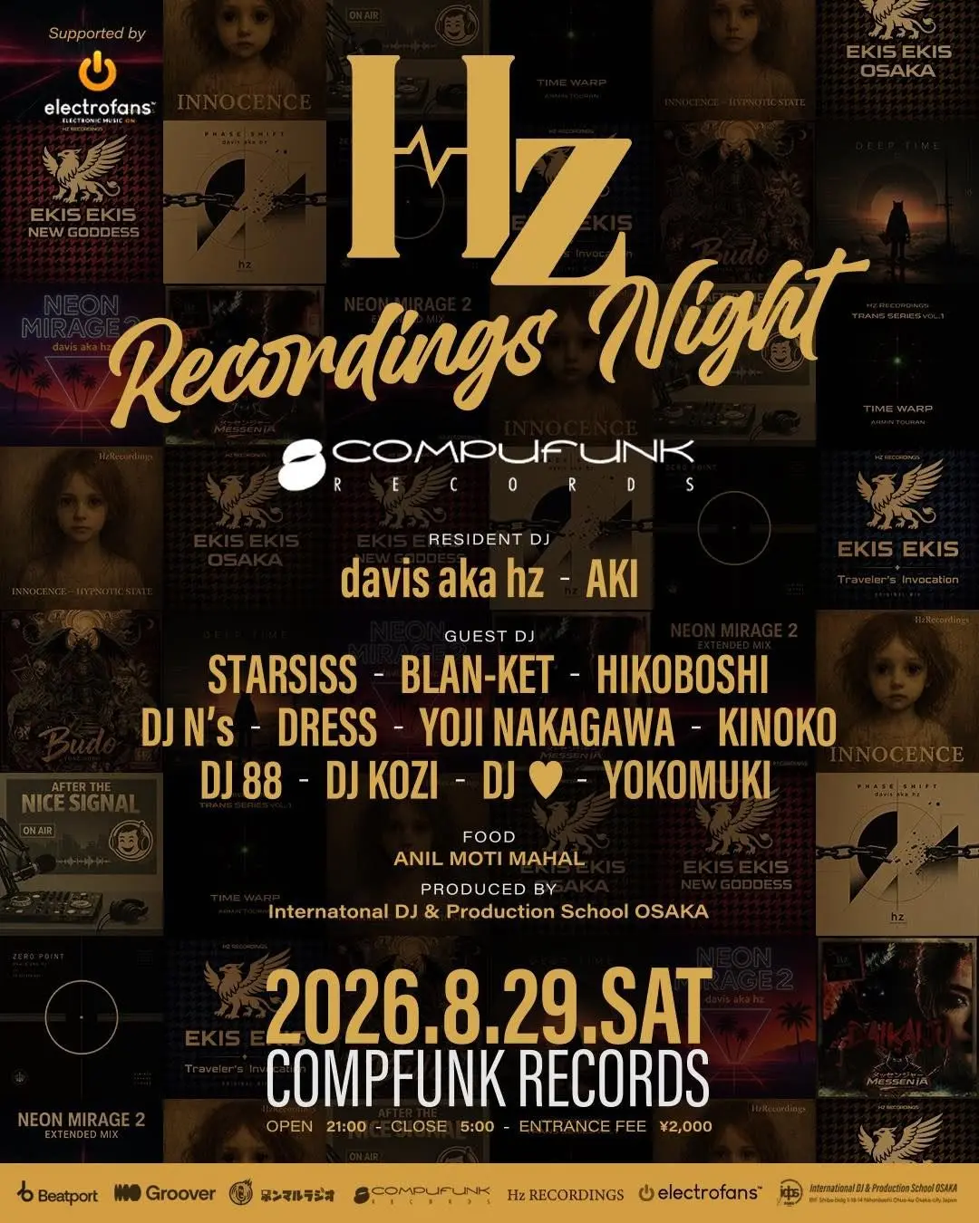 Hz Recordings Label Night in Osaka [August 29, 2026]