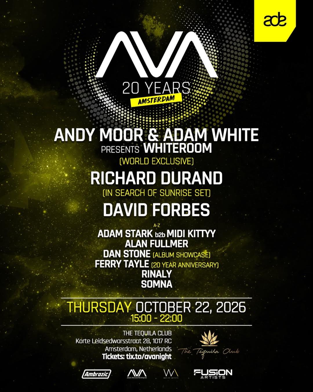 AVA Recordings 20 Years ADE Special
